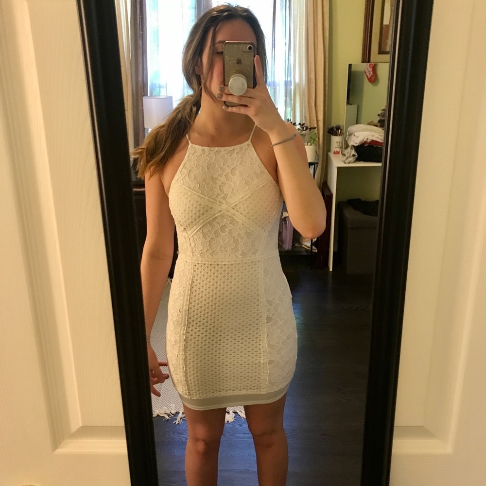 Top shop white midi dress